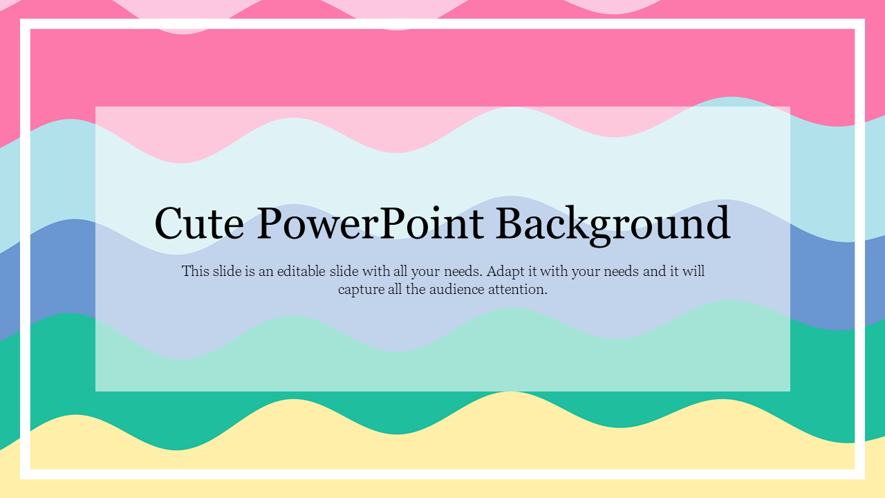Multi-Color Cute PowerPoint Background For Presentation